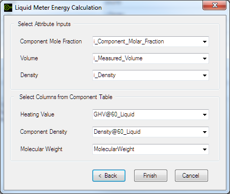 Liquid Meter Energy Calculation